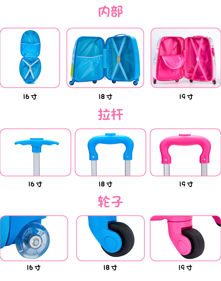 儿童冰雪奇缘旅游书包女孩拉杆箱 友恋箱包旅行箱