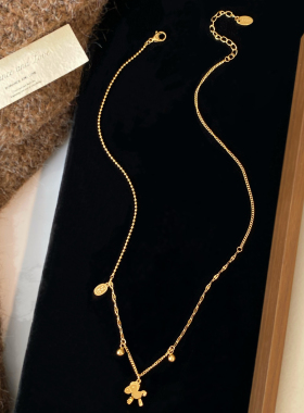 生肖小马招财新款钛钢毛衣项链毛衣链秋冬女2025爆款高级感首饰品