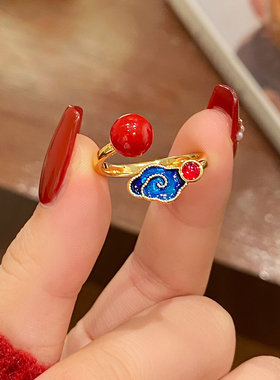 新款轻奢简约高级百搭开口戒