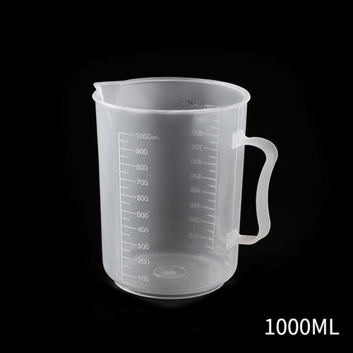 塑料量杯带刻度手柄实验室烧杯奶茶店烘焙加厚食品级250—5000ml - 图1