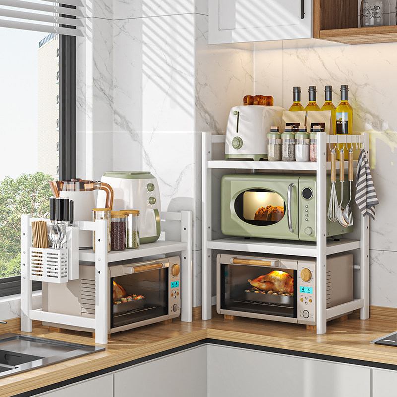 厨房微波炉置物架台面多层烤箱支架电饭煲桌面双层家用多功能架子,淘宝优惠券,粉丝福利购,淘宝优惠卷