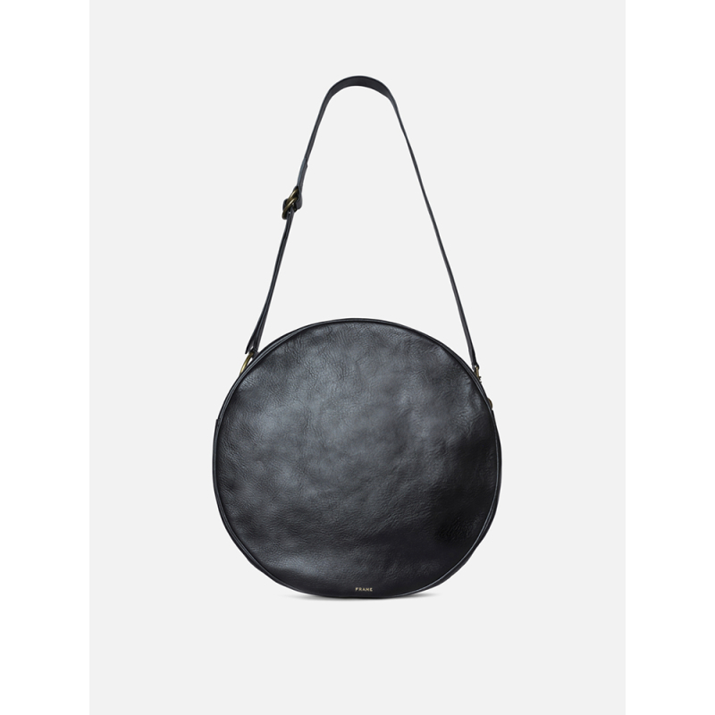 FRAME女士大号牛皮革圆形包袋Blini Circle Bag-图1