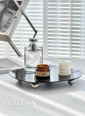 不规则亚克力托盘ins轻奢家居香水香薰底托钥匙玄关收纳装饰摆件