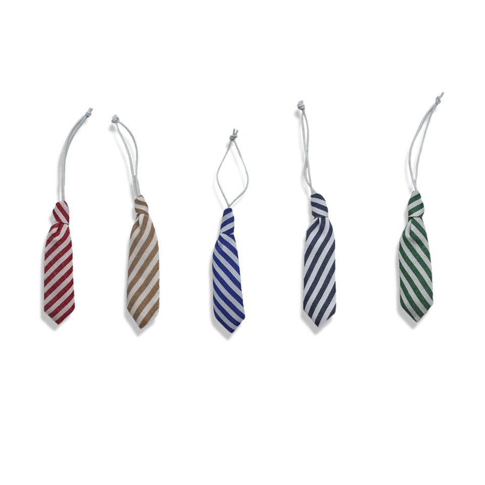 斜纹小领带5cm扭扭棒小狗拉布布棉花娃娃毛绒装饰配件玩偶 - 图2