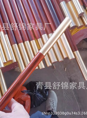 厂家直供北部紫檀木金箍棒棍红木棍子齐眉棍太极棍一米二金箍棒