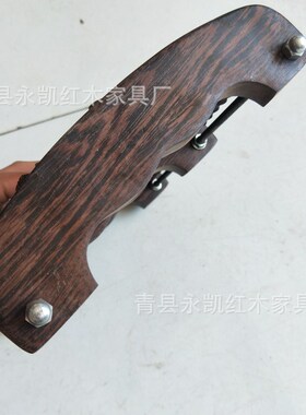 厂家直销鸡翅木足部按器滚轮按多规格经络木质五排按养生器