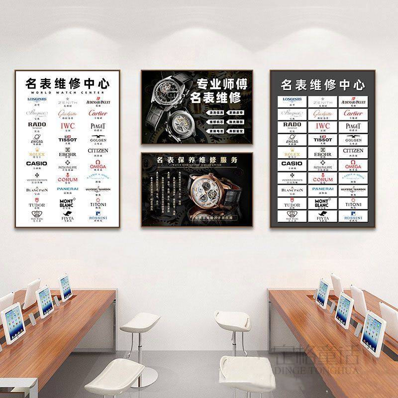 手表装饰画名表维修海报寄卖行背景墙宣传奢侈品店挂画机芯分解图,淘宝优惠券,粉丝福利购,淘宝优惠卷