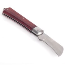 GD Steel Shield S036001 S036002 Electrician Knife Stainless Steel Electrical Tool Red Wood Handle Cable Blade Paring Knife