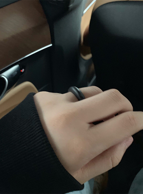 木戒指手工情侣原创黑檀木古风