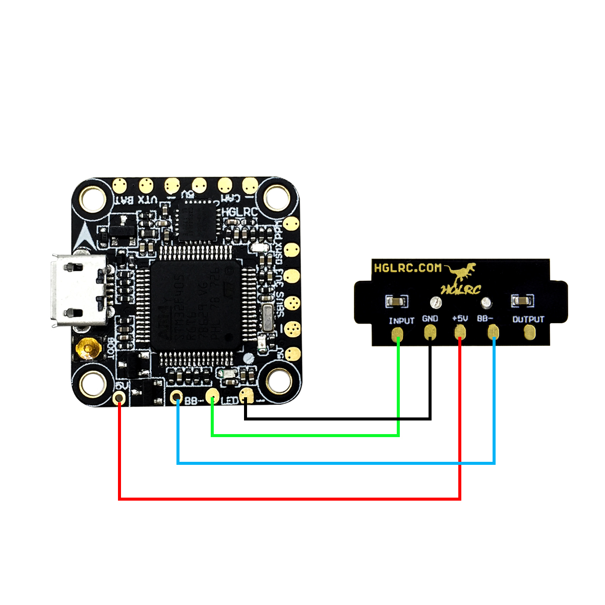 F4飞控 蜂鸣器LED穿越机FPV多彩LED+报警蜂鸣器WS2812可编程BB响 - 图3