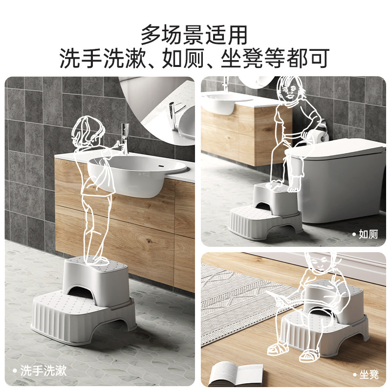 papahoney儿童踩脚凳宝宝垫脚凳洗手台阶凳踏脚凳子防滑增高凳,淘宝优惠券,粉丝福利购,淘宝优惠卷
