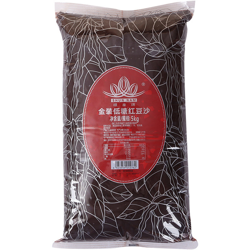 顺南低糖金装红豆沙5kg 顺南启优其他烘焙半成品