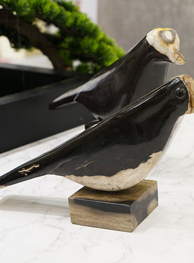 天然造型手工雕刻样板间装饰摆件