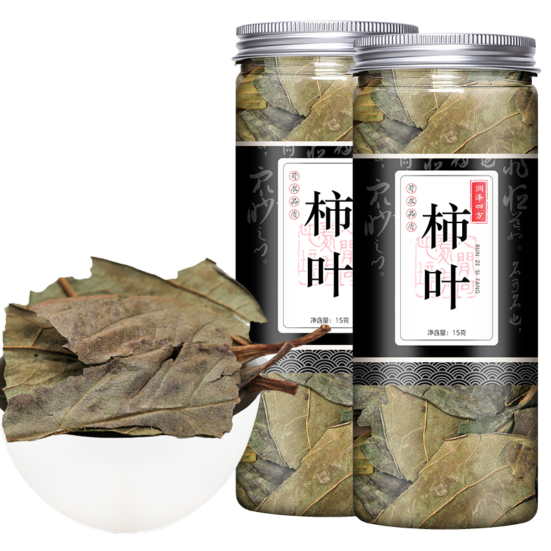 柿子叶茶新鲜干青嫩粉正品凡士林树叶非粉末淡斑中药材包邮 - 图3