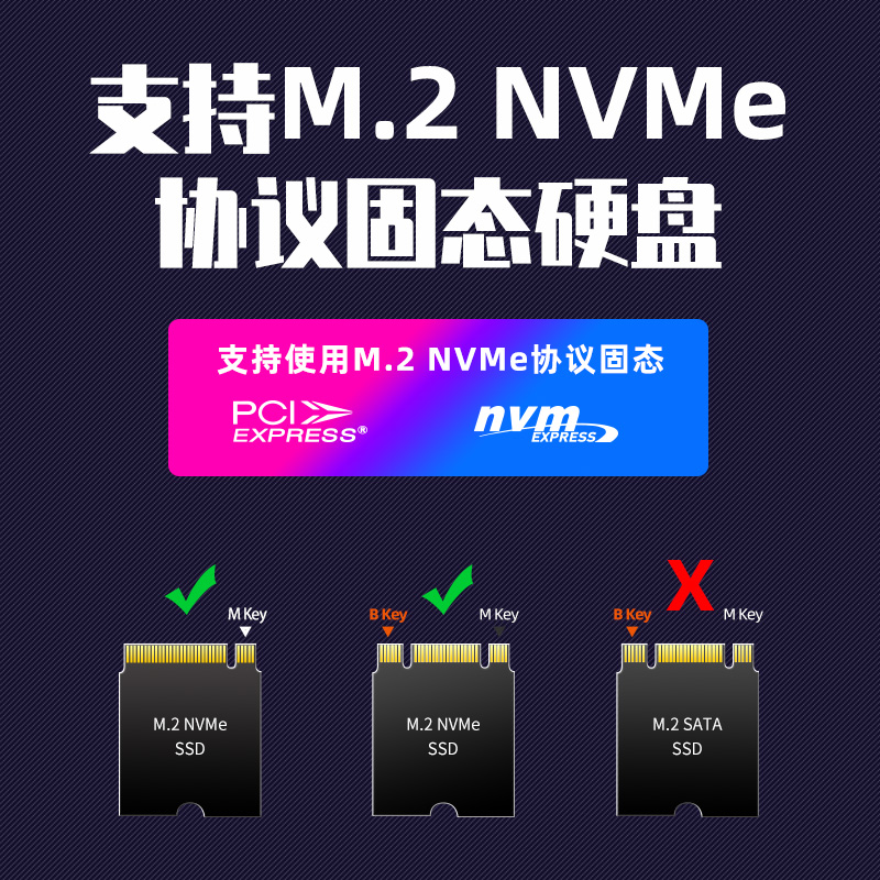 麦沃nvme硬盘转接卡PCIE X1 m.2满速扩展SSD固态台式加速卡KT060A - 图2
