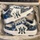 New York Yankees dad shoes for men and women 2025 new autumn and winter thick sole heightening couple sports and casual shoes trendy brand