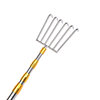 Fishing and clearing water and grass rakes to catch grass and sea rakes