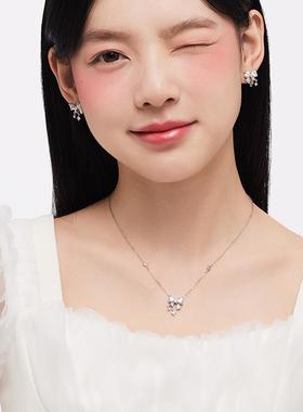 卡蒂罗心动甜梦项链女S925纯银轻奢小众设计款简约圣诞礼物送女友