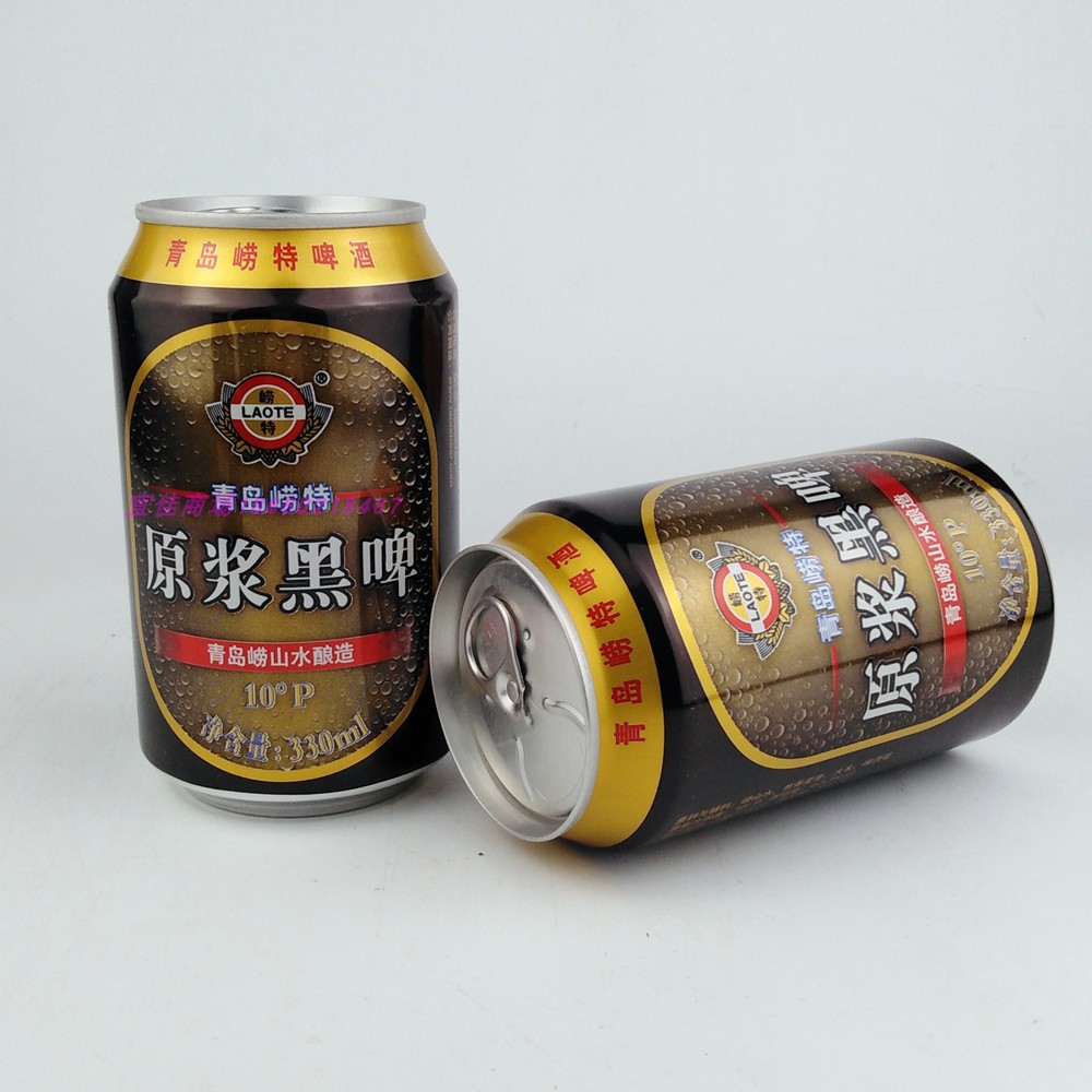 崂特啤酒黑啤原浆330ml*6罐包邮 崂山水酿造好啤酒 - 图1