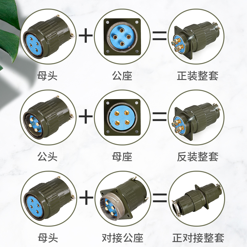 65芯航空插头 Y2M-65TK Y36M-65TK 连接器 Y36M-65TJ Y36M-65ZJ - 图0