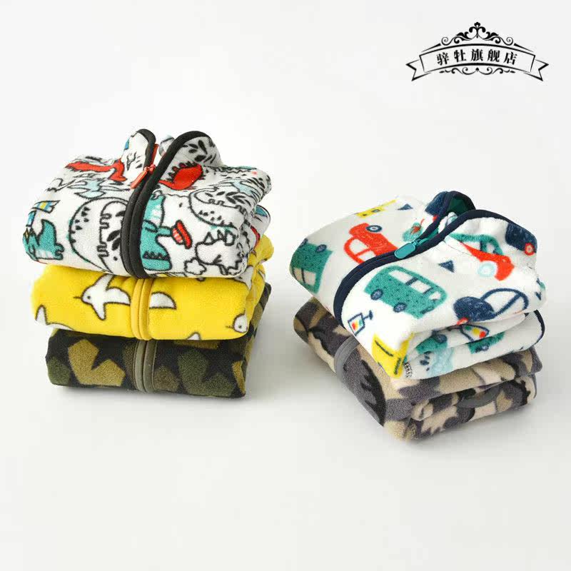 宜多多摇粒绒男童秋装女童衣卫衣 骍牡卫衣/绒衫