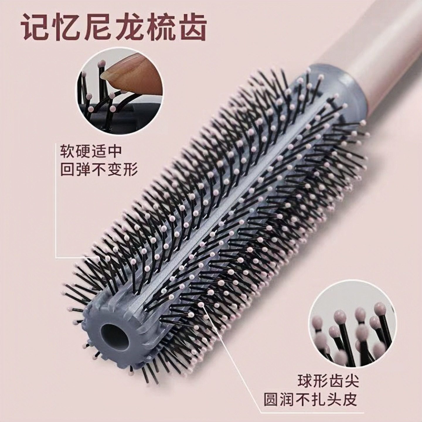 蓬松高颅顶神器气囊梳长发卷发按摩大排梳排骨梳头梳子卷发梳学生,淘宝优惠券,粉丝福利购,淘宝优惠卷