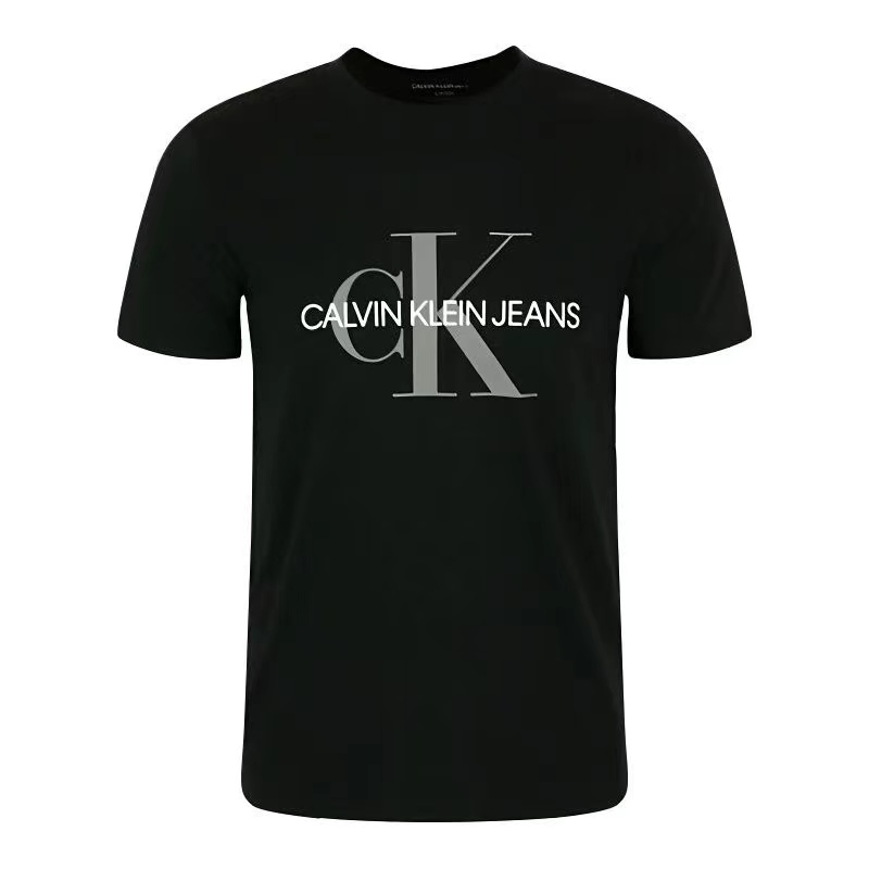 Calvin Klein凯文克莱 CK短袖T恤男士夏款休闲圆领上衣打底衫-图1
