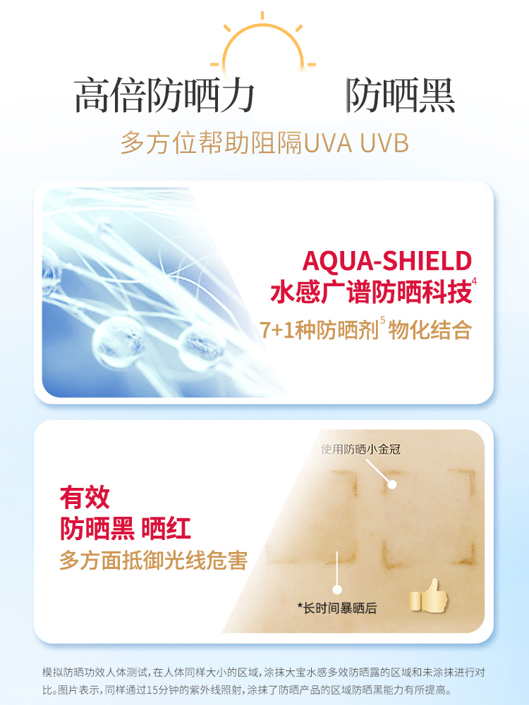 大宝防晒霜乳露spf50美白女男生专用保湿高倍清爽官方旗舰店正品