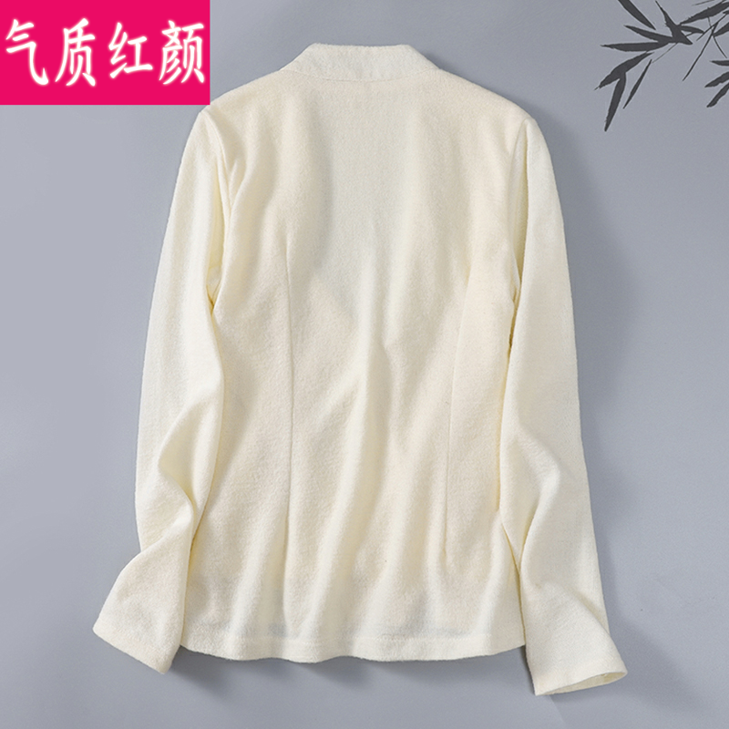 中国风日常改良汉服交领春秋上衣 气质红颜上衣