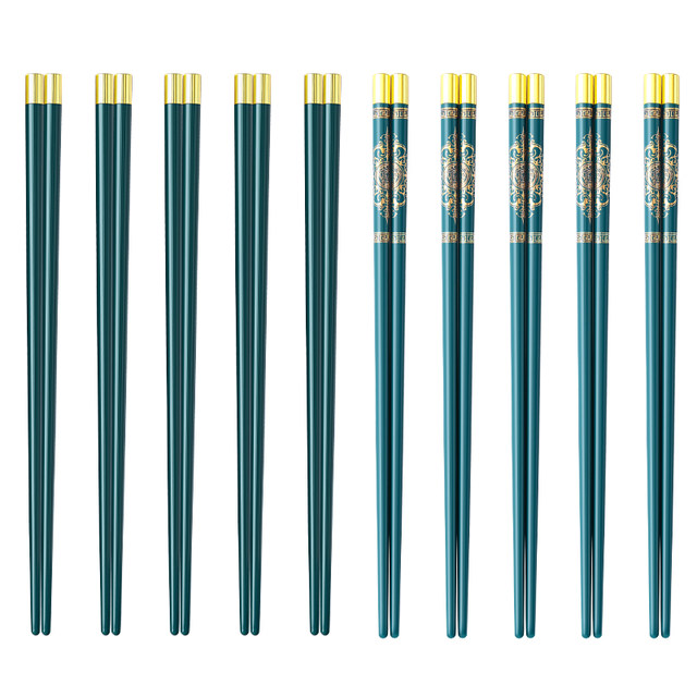 Emerald Jingdezhen Ceramic Chopsticks for Home Use Anti-mold