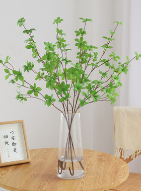 仿真北欧吊钟仿真花日本吊钟枝马醉木叶假树枝客厅装饰绿植摆件
