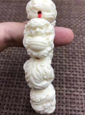 象牙果一念之间手串七瓣金刚菩提子手链祥云珠弥勒佛文玩佛珠手串