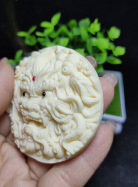 象牙果貔貅手把件瑞兽招财保平安有求必应汽车挂件饰品平安牌挂饰