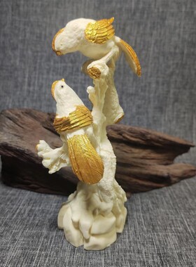 象牙果雕刻关公摆件威武关羽武财神旗开得胜保平安佛像汽车装饰品