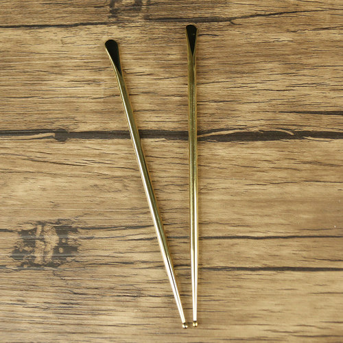 黄铜耳穴探针点穴棒铜细按穴位工具按脚器按摩拨筋棒按摩笔脚底 - 图0