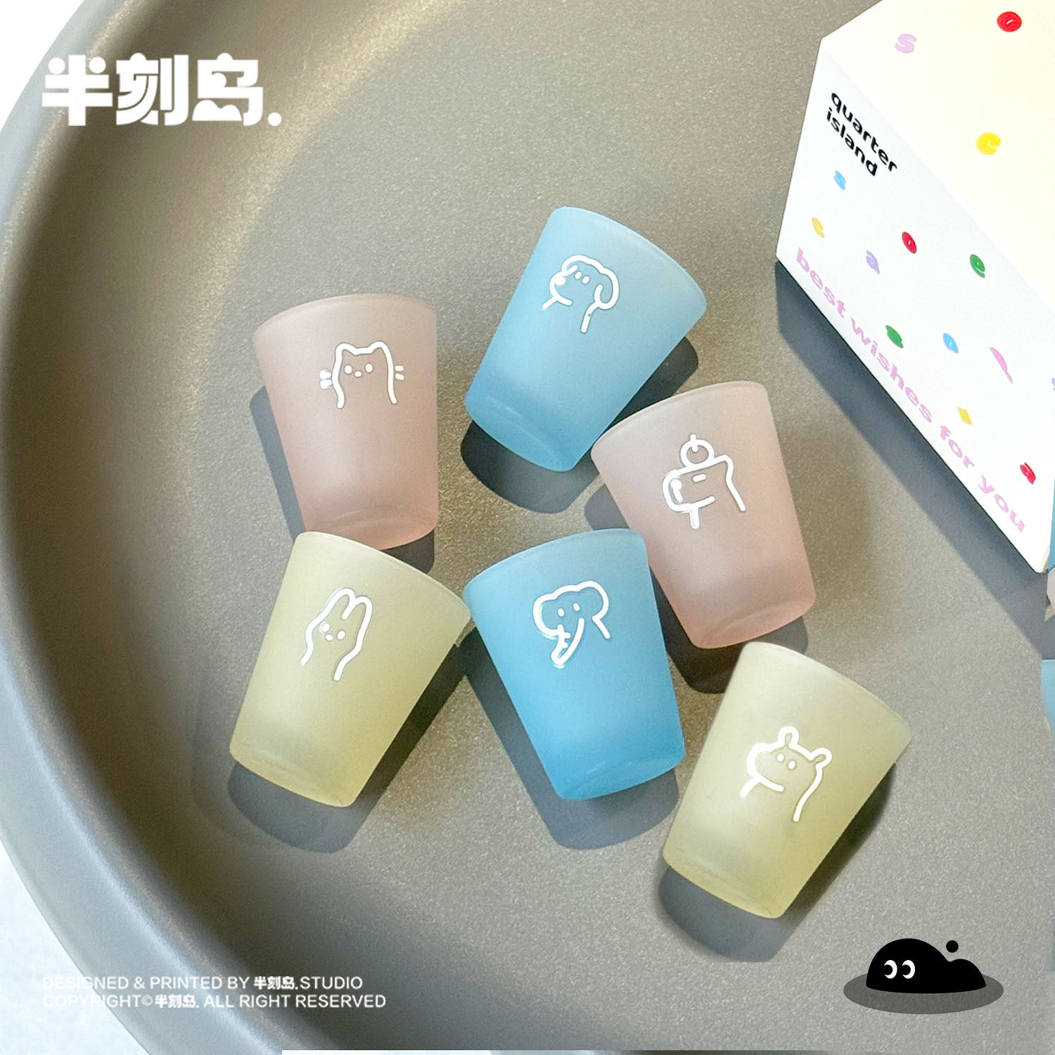 半刻岛 原创一口杯可爱子弹杯shot杯烧酒清酒杯白酒杯礼物韩系ins,淘宝优惠券,粉丝福利购,淘宝优惠卷