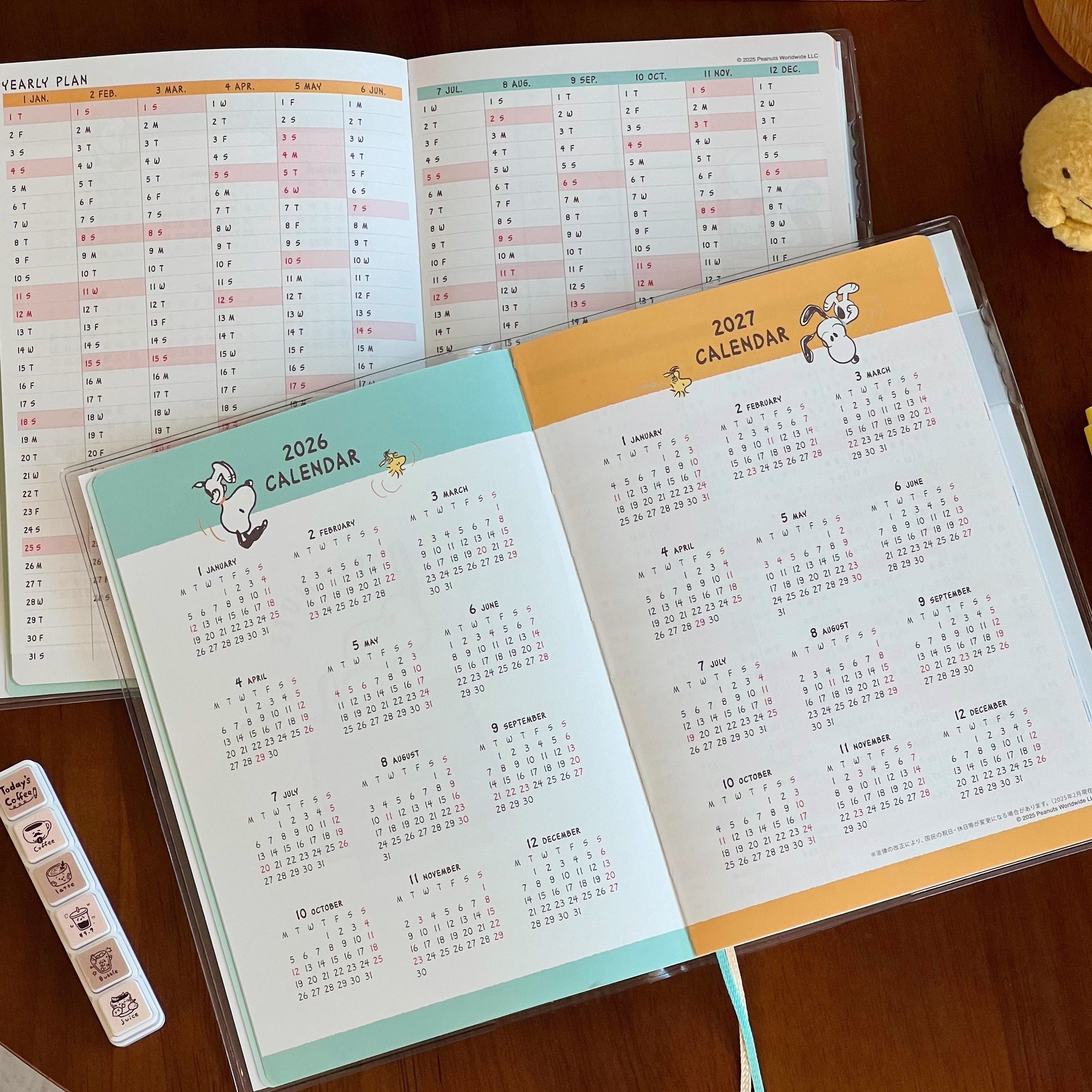 史努比2026日程本高颜值可爱彩页学生计划本笔记本本子b6彩绘插画,淘宝优惠券,粉丝福利购,淘宝优惠卷