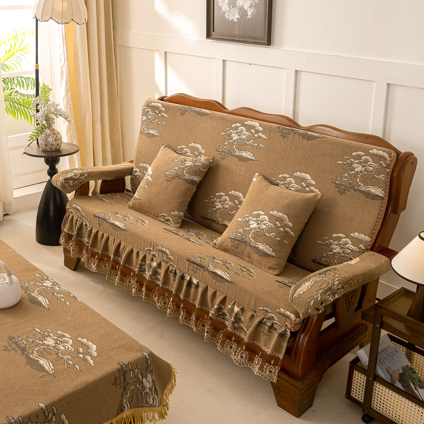 实木沙发垫带靠背连体新中式红木沙发坐垫木质椅垫子高密度海绵垫,淘宝优惠券,粉丝福利购,淘宝优惠卷