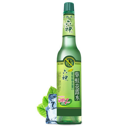 六神经典驱蚊195ml薄荷香型花露水 红柚居家日用花露水