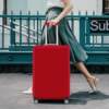 Solid color thickened wear-resistant dust-proof and high-elastic suitcase cover