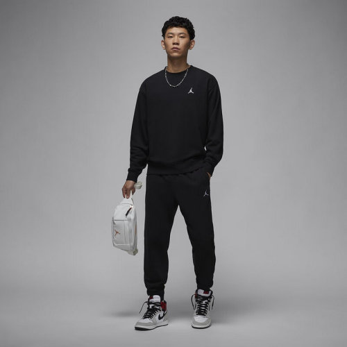 NIKE耐克圆领卫衣男2025秋季Jordan宽松休闲运动套头衫FV7296-010 - 图2