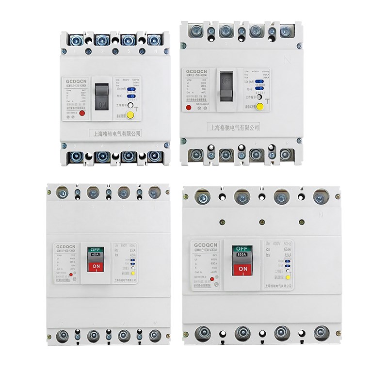 塑壳漏电保护断路器380V三相四线4P100A160A200A250A400A空气开关 - 图1