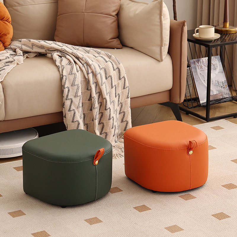 矮凳子换鞋凳家用皮凳客厅茶几圆凳卧室梳妆凳皮墩猫爪皮小凳子,淘宝优惠券,粉丝福利购,淘宝优惠卷