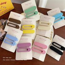 Candy Color Duckbill Hair Clip Woman side Chopped Hair clip Hair Clip of the Japanese Department Brief Liu Haibb clips No marks for a single card