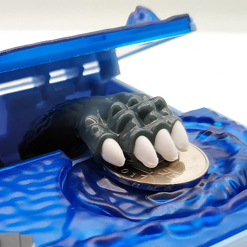 儿童电动恐龙存钱罐霸王龙偷钱哥斯拉怪兽头骨灯光音乐储蓄罐礼物 - 图2