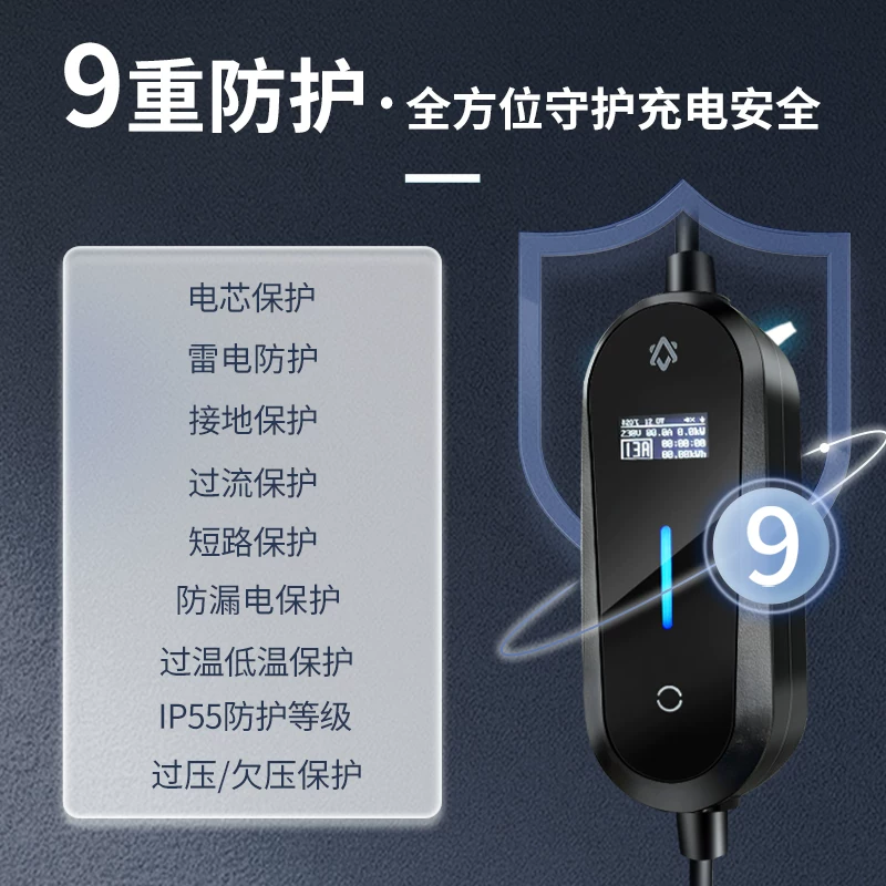 Новый национальный стандарт 3C зарядное устройство для пистолета, зарядное устройство для автомобиля на новую энергию, портативное автомобильное зарядное устройство, идеально для Xiaomi