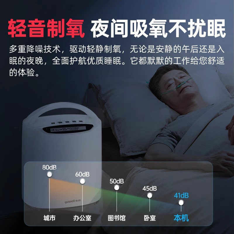 鱼跃制氧机家用吸氧机老人5升L小型用官方旗舰店家庭式吸氧氧气机,淘宝优惠券,粉丝福利购,淘宝优惠卷