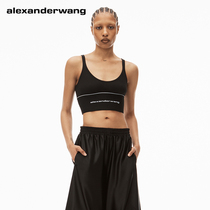 alexanderwang Alexander Wang womens classic logo wide decorated with elastic harnesses vest