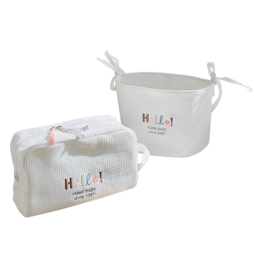 爱予宝贝 Хлопковая трехмерная сумка-органайзер, кроватка, портативный подвесной органайзер, косметичка, с вышивкой