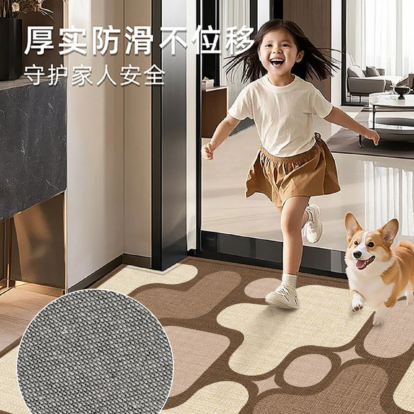 入户门地垫家用门口加厚耐脏防滑地毯玄关专用可擦免洗易打理脚垫,淘宝优惠券,粉丝福利购,淘宝优惠卷